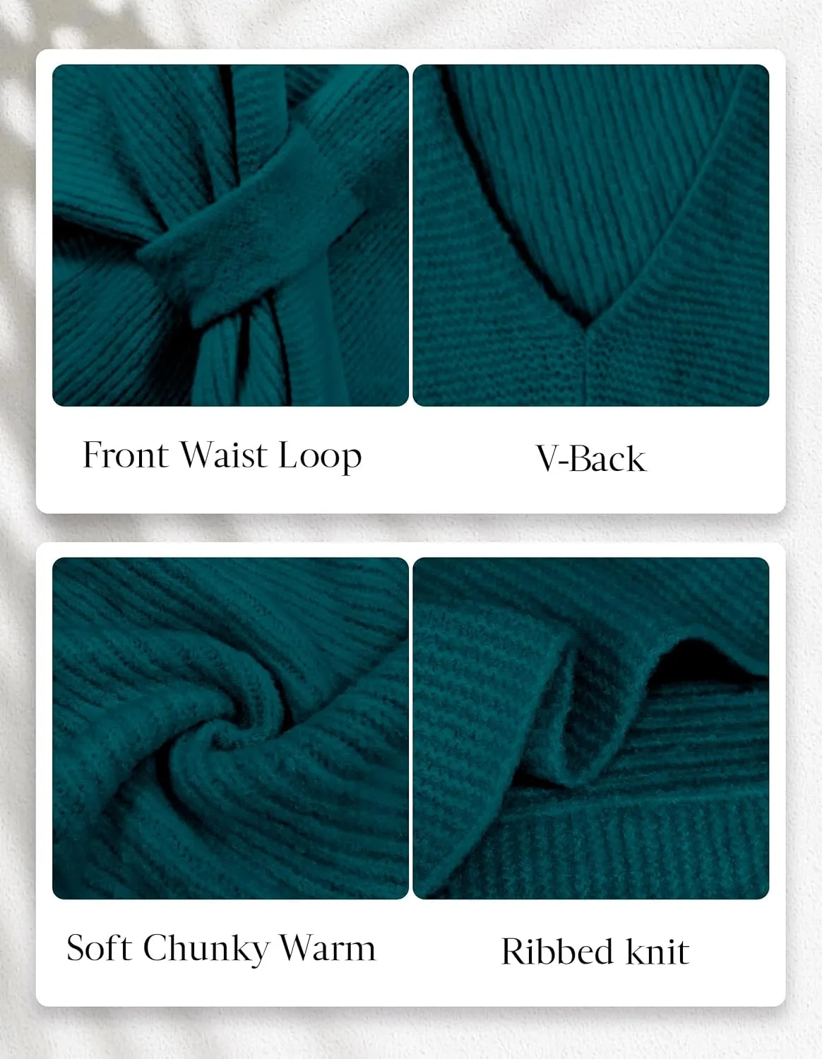 PULI Womens Rib Open Front Shawl Wraps Chunky Knit Ponchos Sweater Travel Scarf Elegant Capes Cardigan for Fall Winter