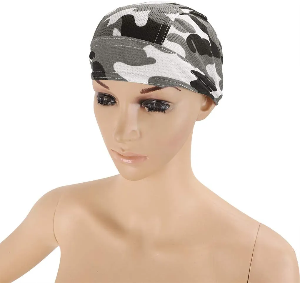 PURFUN Men Women Breathable Cycling Bandana Headscarf Adjustable Sweat Wicking Quick Dry Mesh Head Scarf Wrap Liner Skull Cap