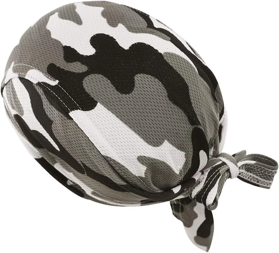 PURFUN Men Women Breathable Cycling Bandana Headscarf Adjustable Sweat Wicking Quick Dry Mesh Head Scarf Wrap Liner Skull Cap