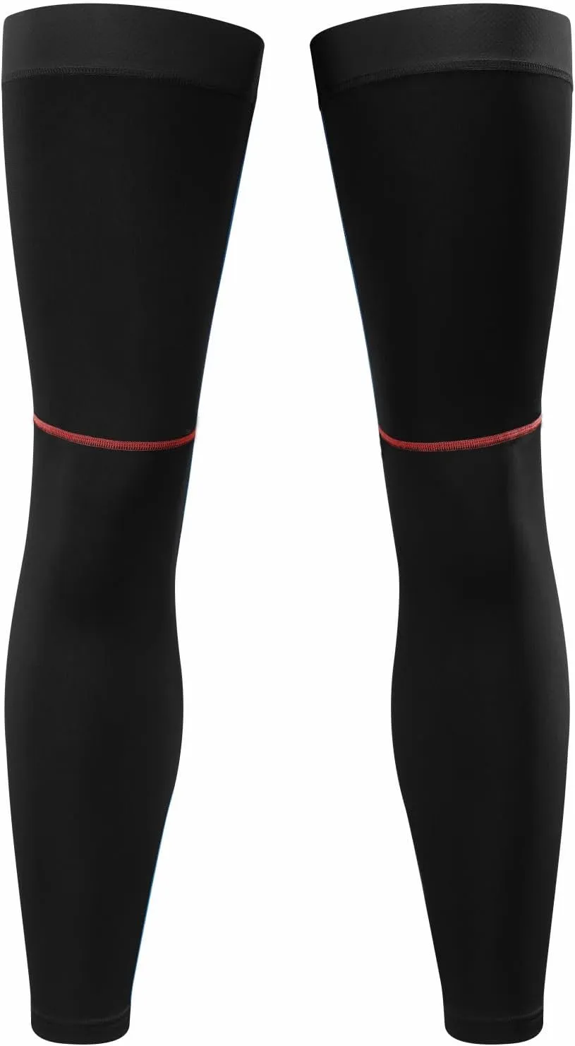 qualidyne Cycling Leg Warmers Fleece Lined Thermal Long Leg Sleeves Cycling Bicycle MTB Riding Leg Warmers