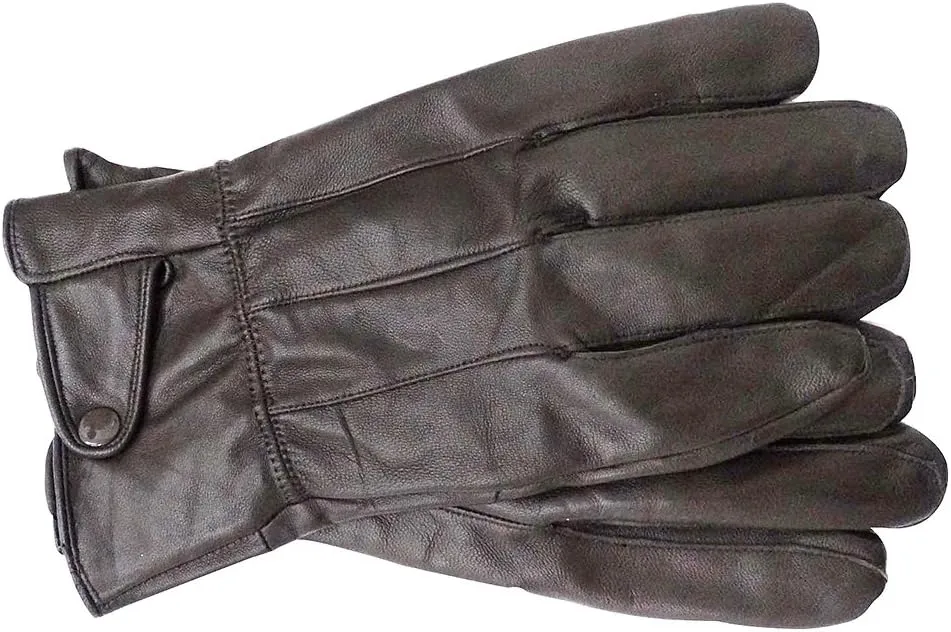 REED Men's Genuine Leather Warm Lined Driving Gloves - Touchscreen Texting Compatible