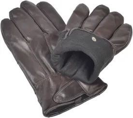 REED Men's Genuine Leather Warm Lined Driving Gloves - Touchscreen Texting Compatible