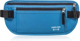 RFID Blocking Passport Holder - Money Belt & Travel Wallet, Travel Belt Bag Fanny Pack for Women Men