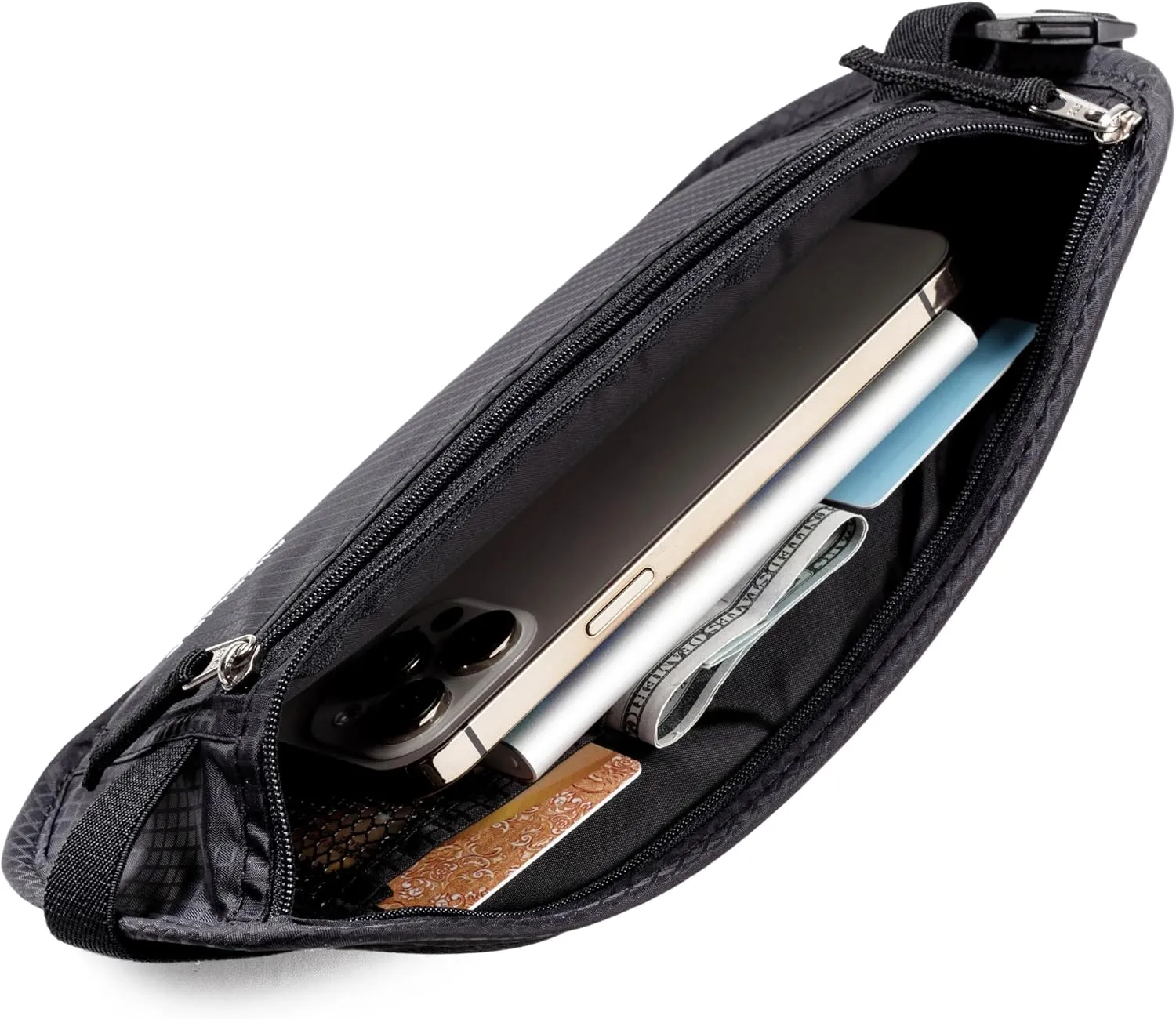 RFID Blocking Passport Holder - Money Belt & Travel Wallet, Travel Belt Bag Fanny Pack for Women Men