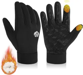 RIGWARL Kids Winter Gloves for Boys Girls Aged 3-15, Water-Resistant Warm Touchscreen Gloves for Kids Soccer Running Cycling