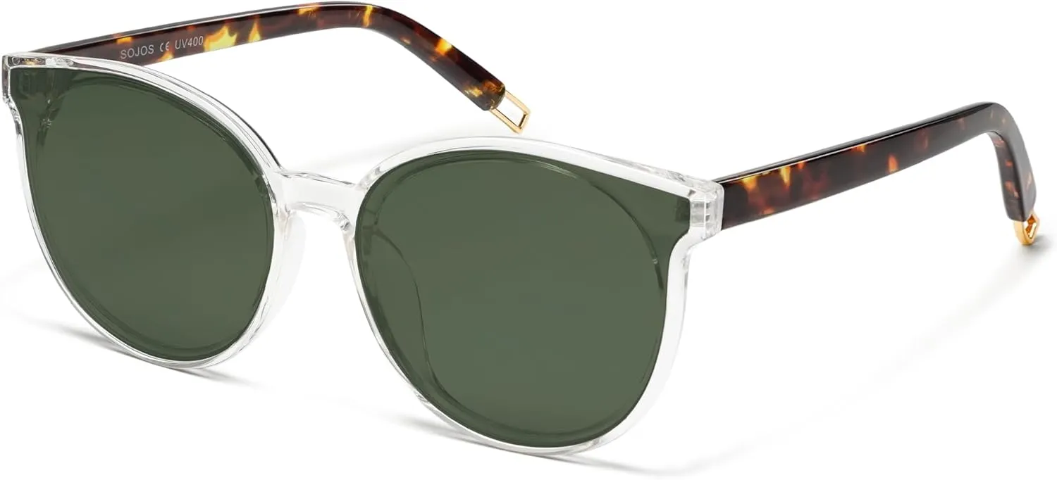 SOJOS Oversized Round Sunglasses for Women and Men