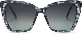 SOJOS Trendy Polarized Sunglasses For Women Retro Womens Oversized Square Cat Eye Sun Glasses UV Protection SJ2206