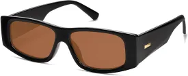 SOJOS Trendy Y2K Rectangle Polarized Sunglasses for Women Men Fashion Designer Rave Sunglasses SJ2228