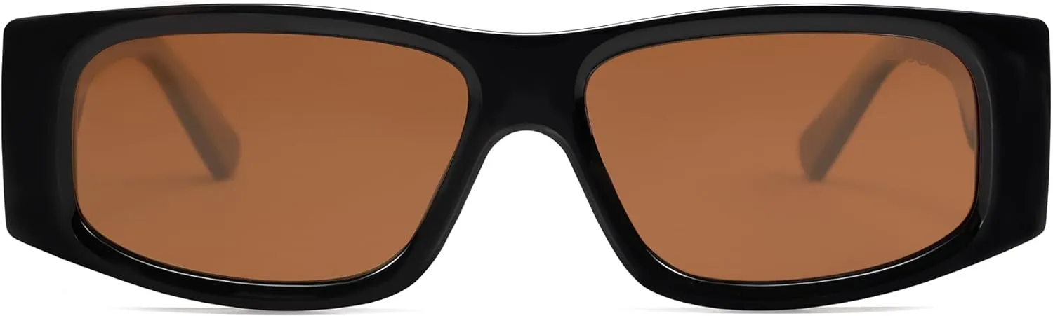 SOJOS Trendy Y2K Rectangle Polarized Sunglasses for Women Men Fashion Designer Rave Sunglasses SJ2228