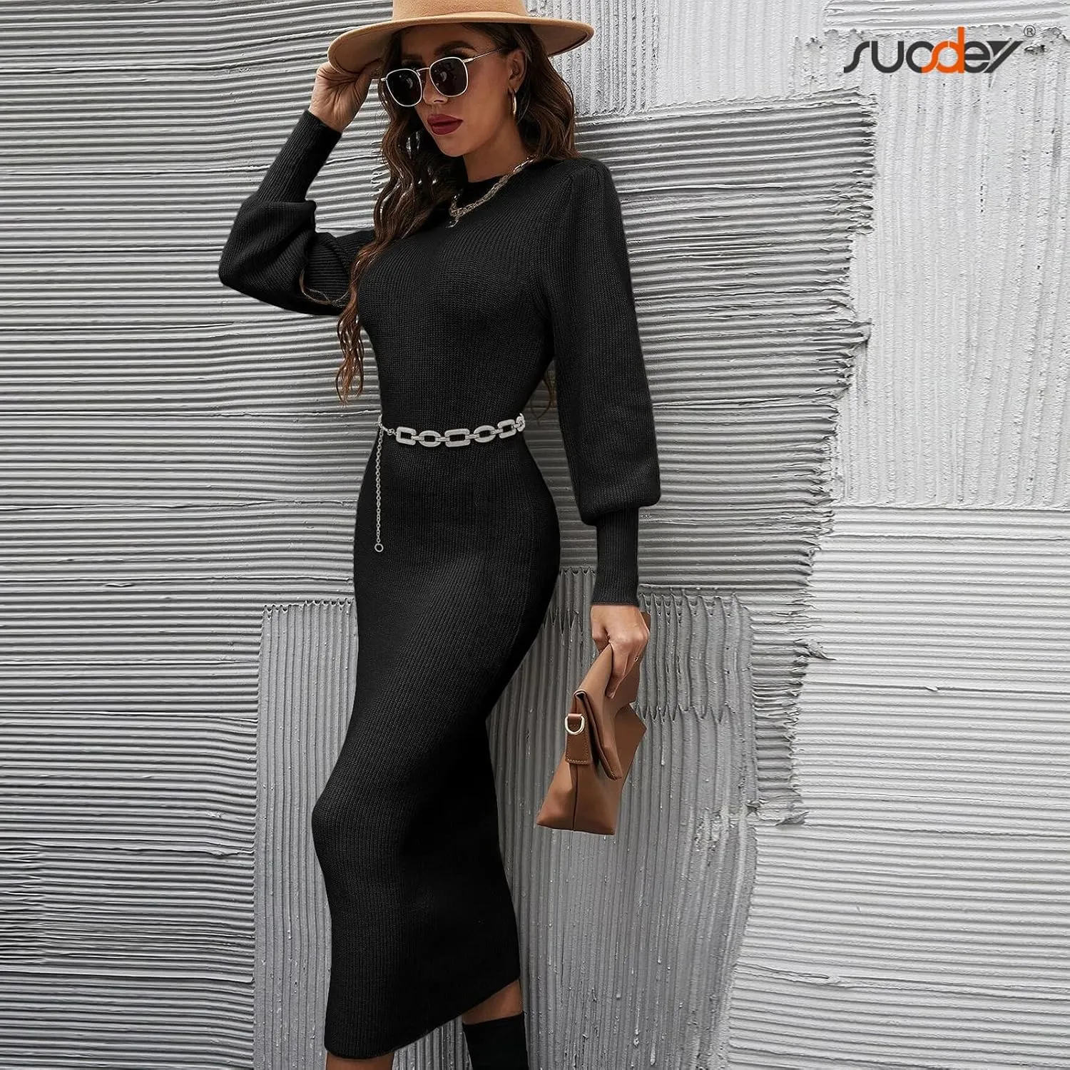 SUOSDEY Alloy Gold Waist Chain Belt for Women Fashion Cute Body Belly Link Belt Chain for Pants Dresses