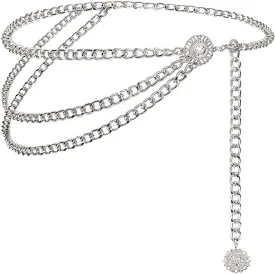 Suyi Chain Belts for Women Waist Chain Belt Multilayer Body Belly Chain