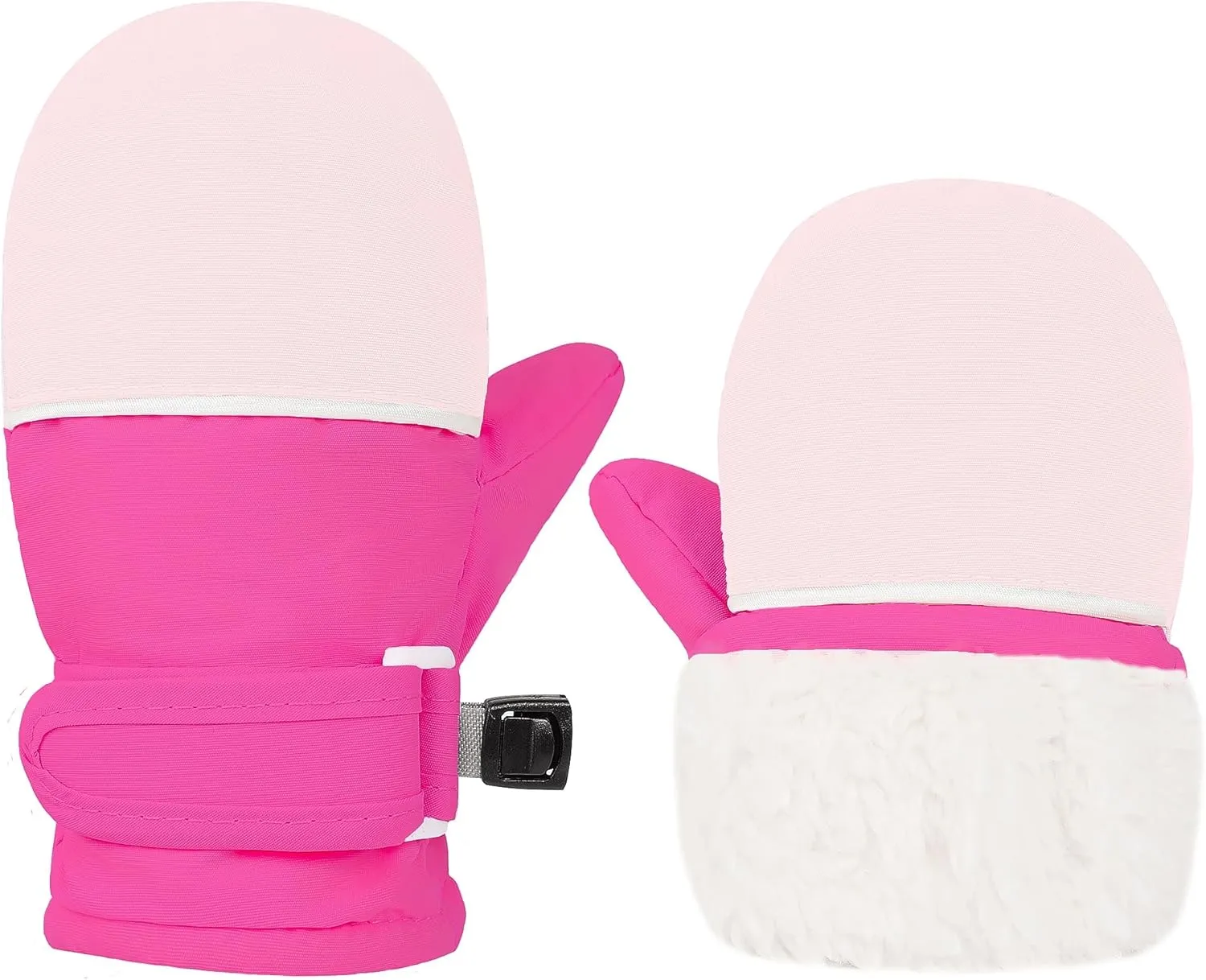 Toddler Gloves Baby Mittens Winter Warm Lined Fleece Gloves Waterproof Snow Baby Girls Mitten for Boys