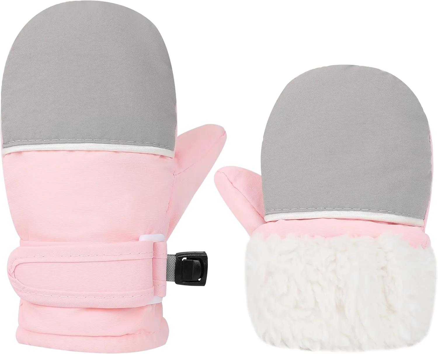 Toddler Gloves Baby Mittens Winter Warm Lined Fleece Gloves Waterproof Snow Baby Girls Mitten for Boys