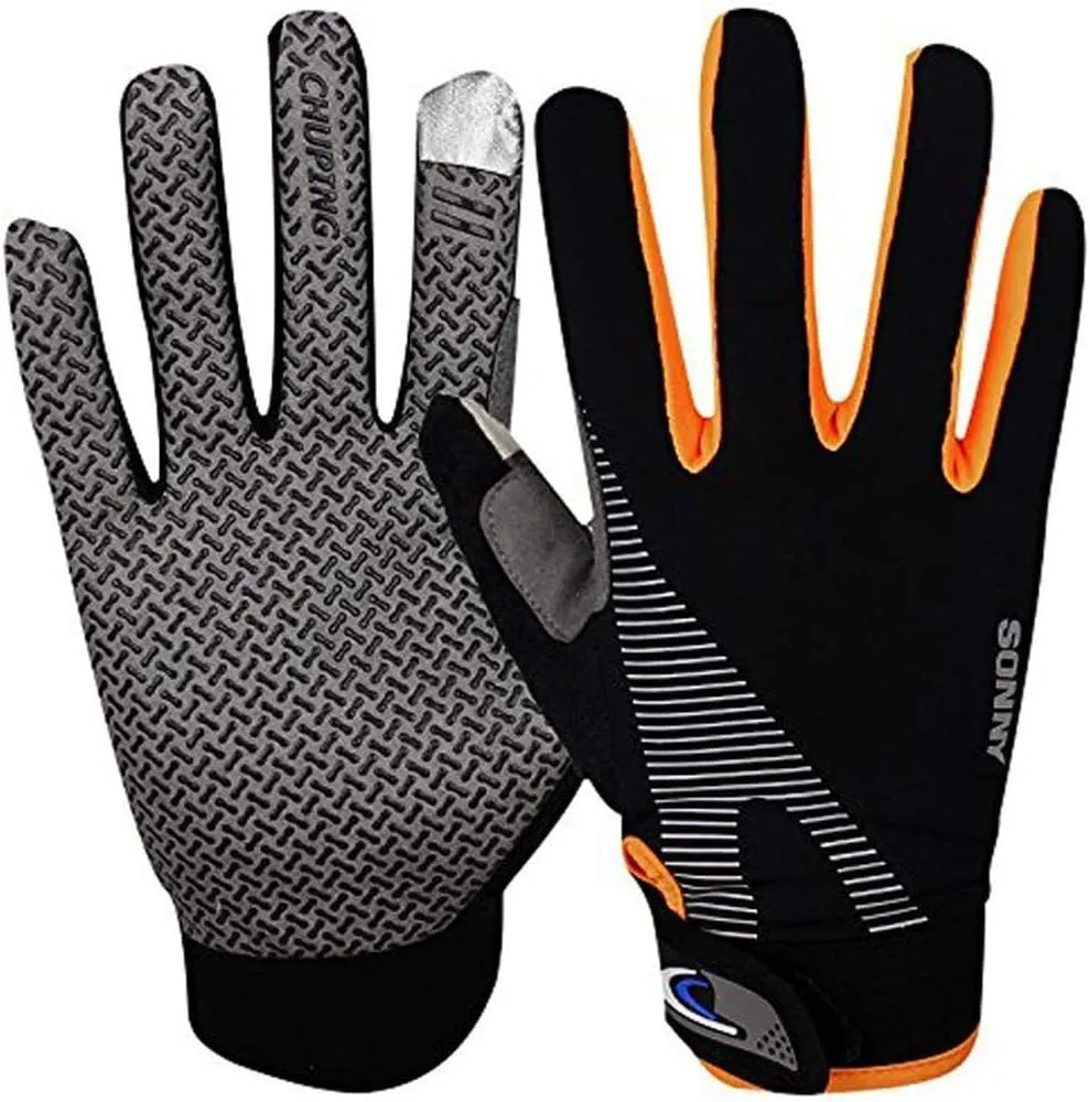 Touchscreen Cycling Gloves, Summer UV Protection Sun Gloves Non slip Full Finger Driving Motorcycle Riding Gloves