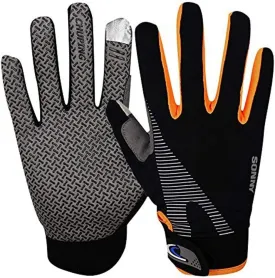 Touchscreen Cycling Gloves, Summer UV Protection Sun Gloves Non slip Full Finger Driving Motorcycle Riding Gloves