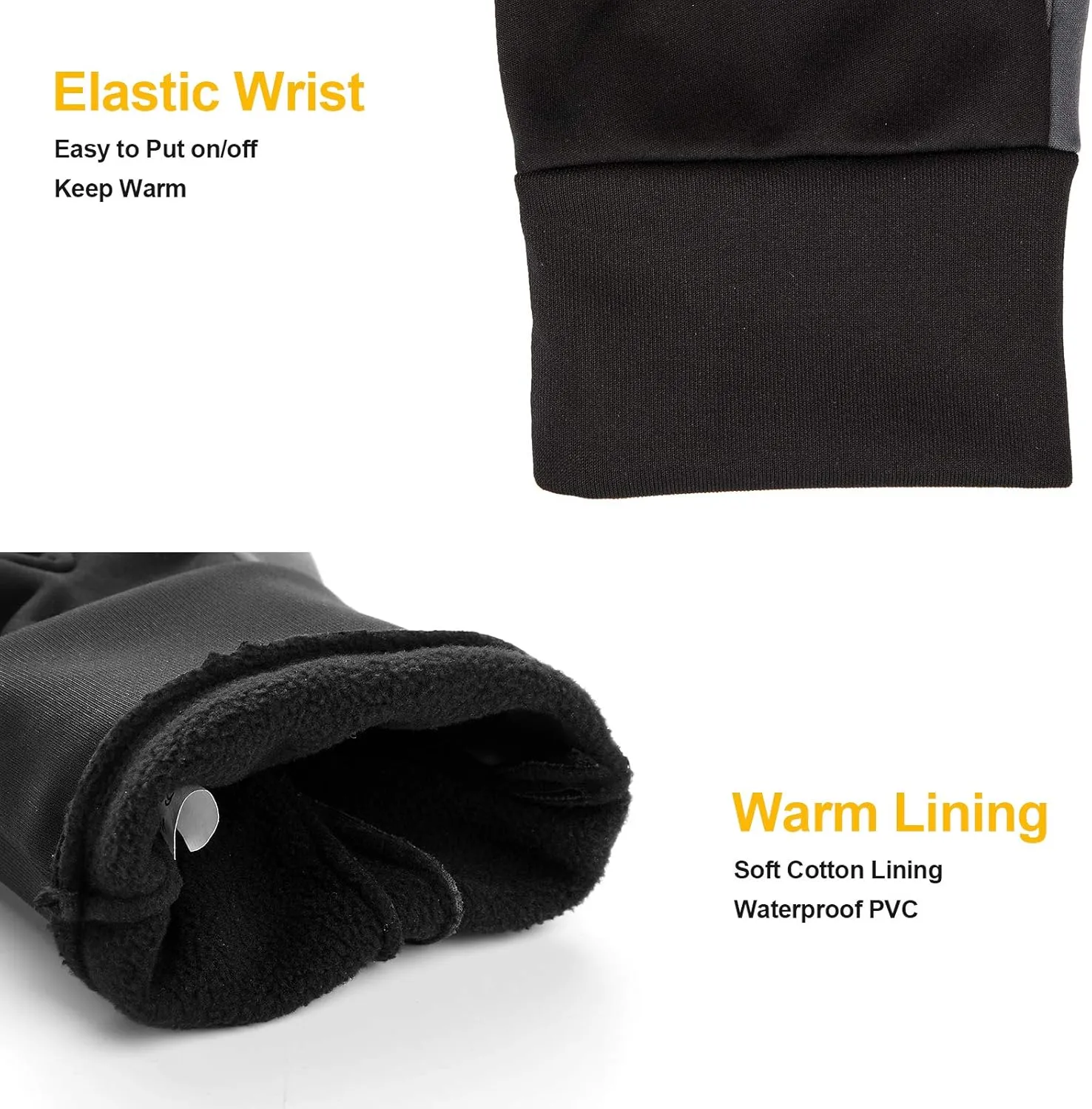 TouchScreen Winter Gloves, Warm Water Resistant Windproof Thermal Gloves for Driving Running Cycling