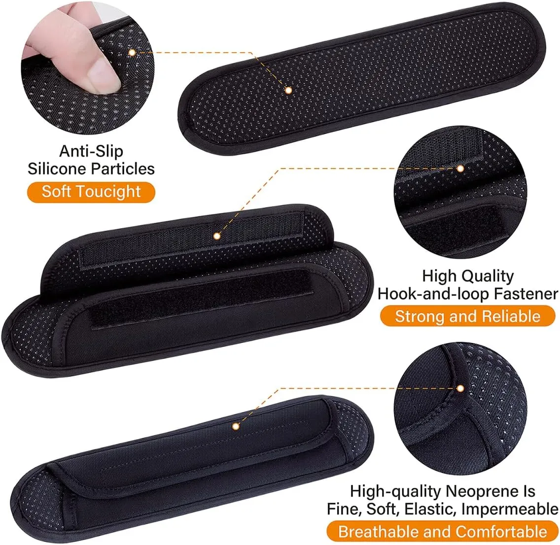 Universal Shoulder Pads for Bags Non-Slip Thick Enhance The Comfort and Stability of Shoulder Bags, Messenger Bags, Backpacks and Belts - Perfect for Outdoor Sports Enthusiasts