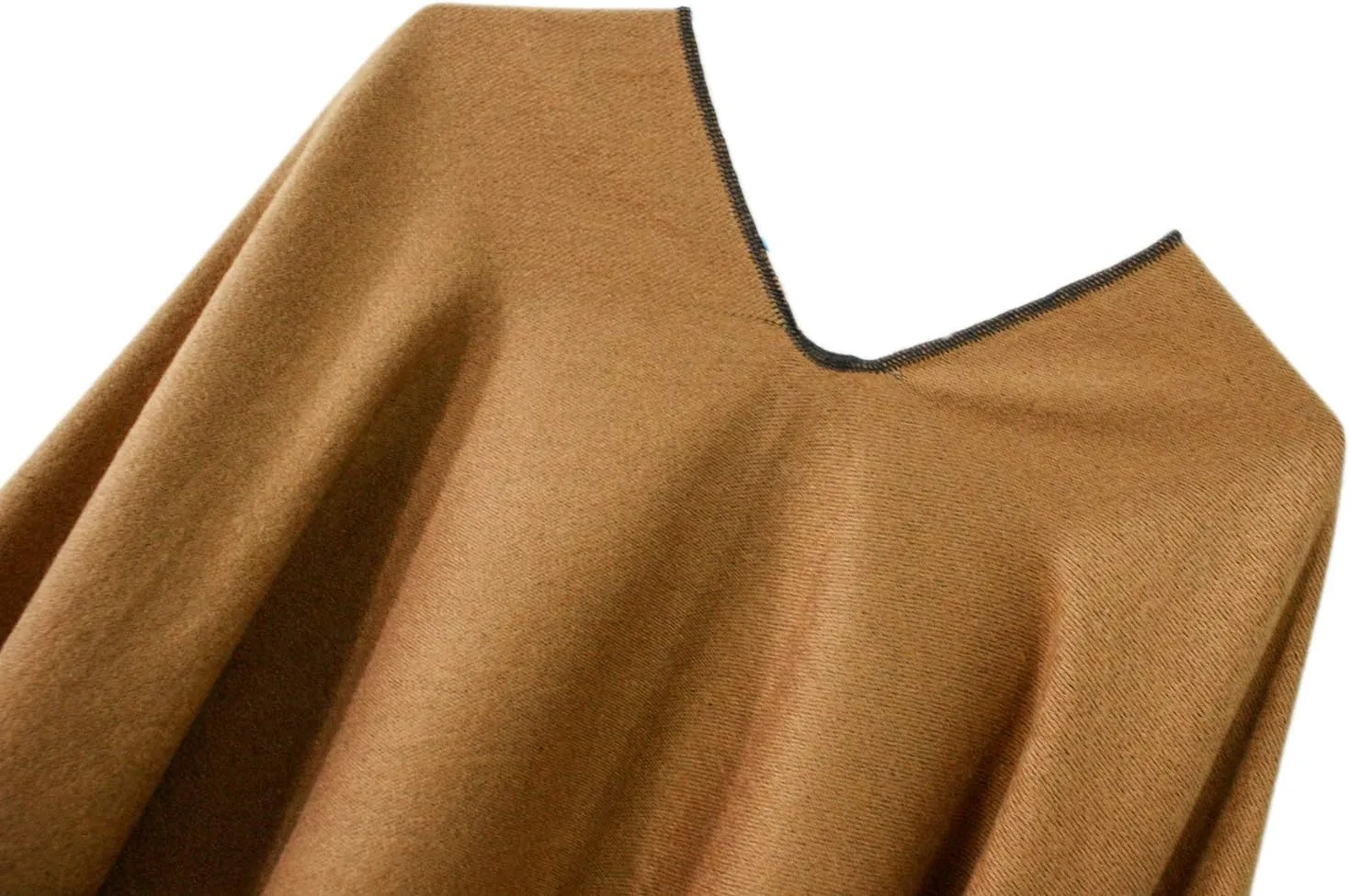 Urban CoCo Women's Shawl Wrap Poncho Ruana Cape Cardigan Open Front Coat for Fall Winter Holiday