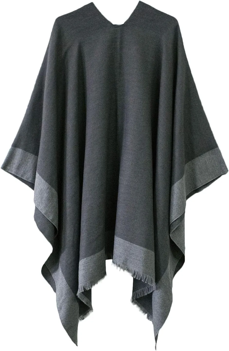 Urban CoCo Women's Shawl Wrap Poncho Ruana Cape Cardigan Open Front Coat for Fall Winter Holiday