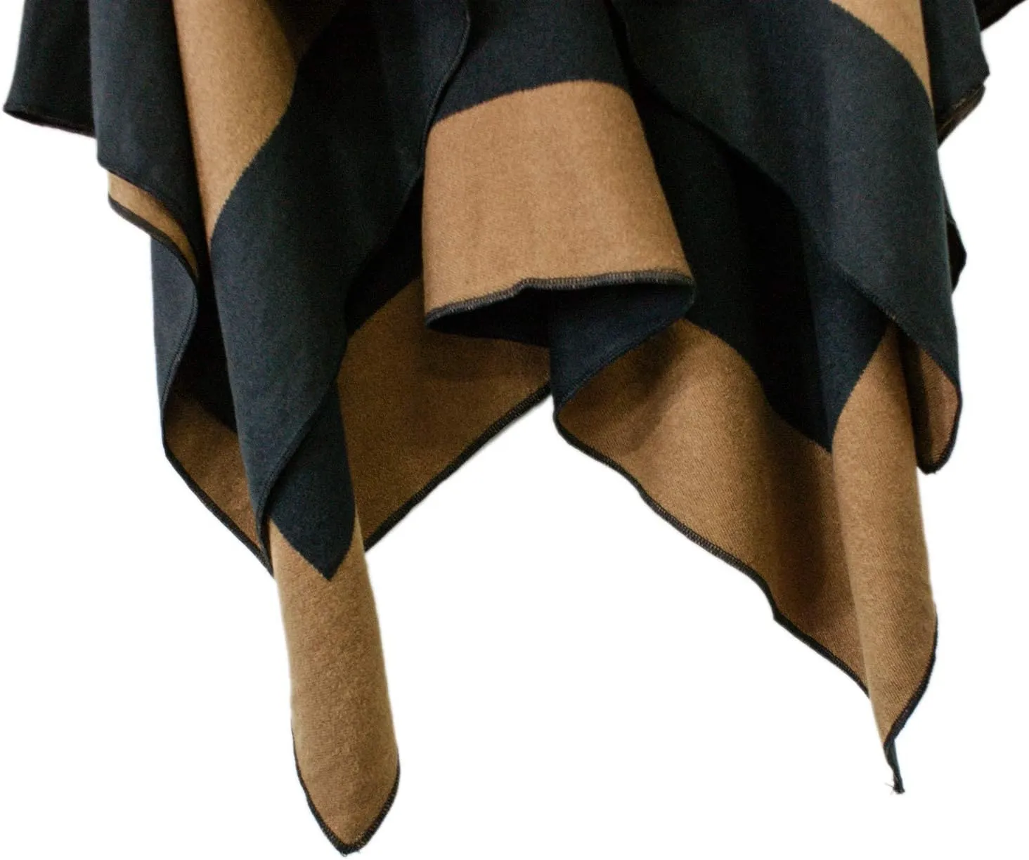 Urban CoCo Women's Shawl Wrap Poncho Ruana Cape Cardigan Open Front Coat for Fall Winter Holiday