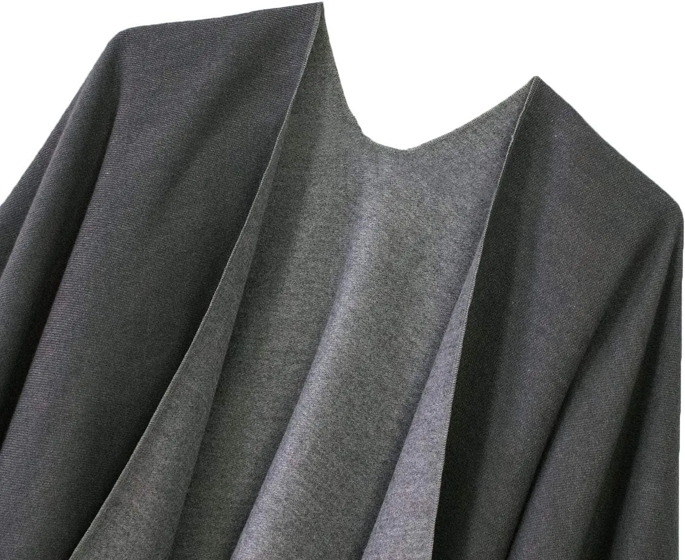Urban CoCo Women's Shawl Wrap Poncho Ruana Cape Cardigan Open Front Coat for Fall Winter Holiday
