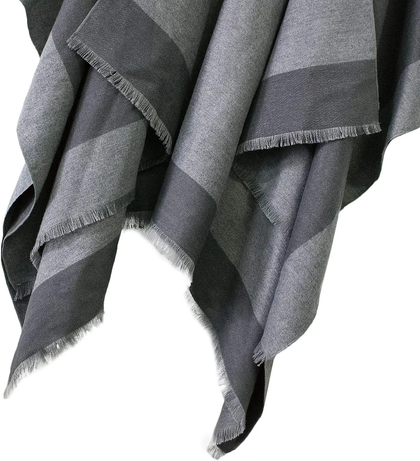 Urban CoCo Women's Shawl Wrap Poncho Ruana Cape Cardigan Open Front Coat for Fall Winter Holiday
