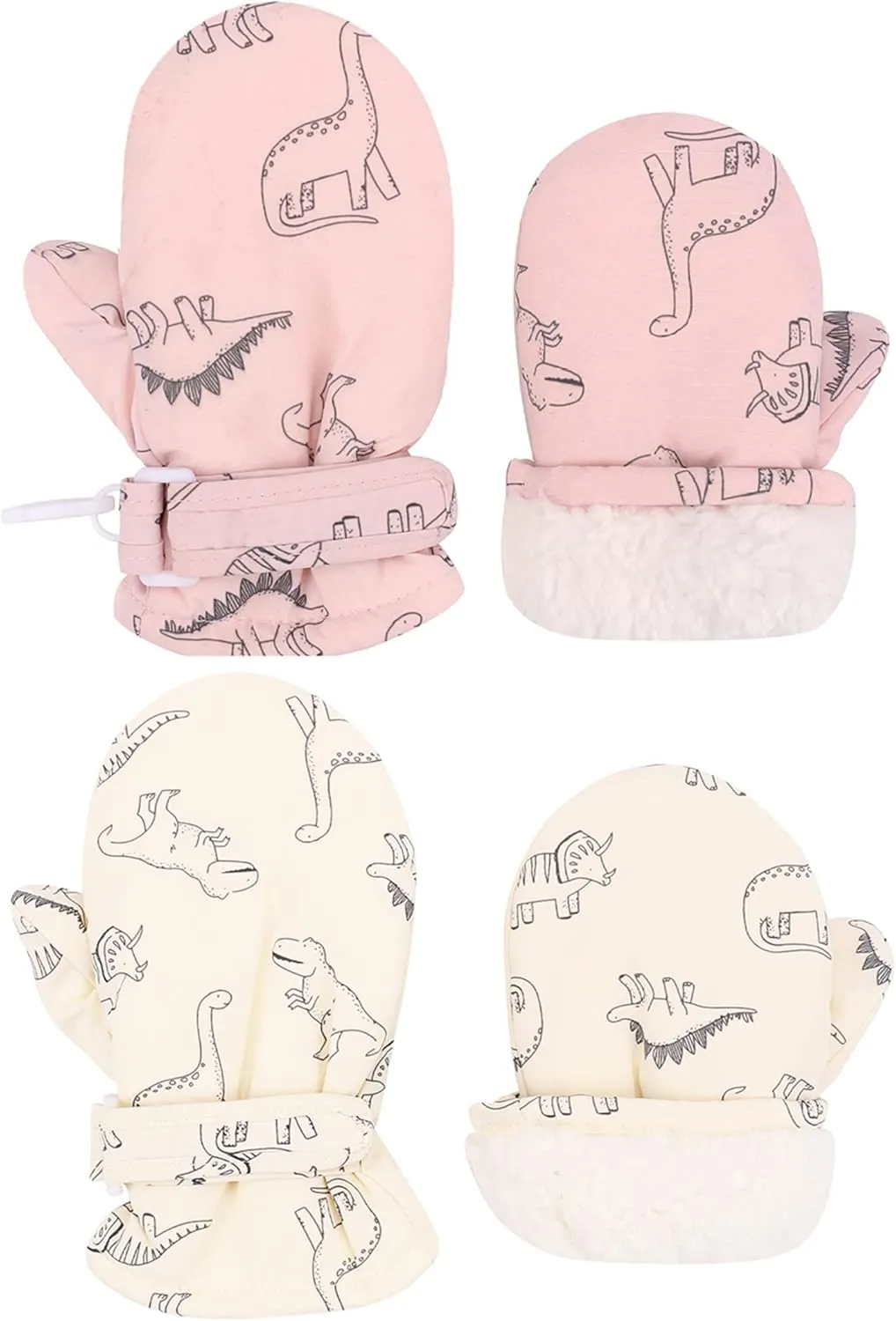 Urban Virgin Infant Baby Toddler Kids Winter Mittnes Lined Fleece Warm Waterproof Ski Snow Gloves For Boys Girls