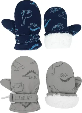 Urban Virgin Infant Baby Toddler Kids Winter Mittnes Lined Fleece Warm Waterproof Ski Snow Gloves For Boys Girls