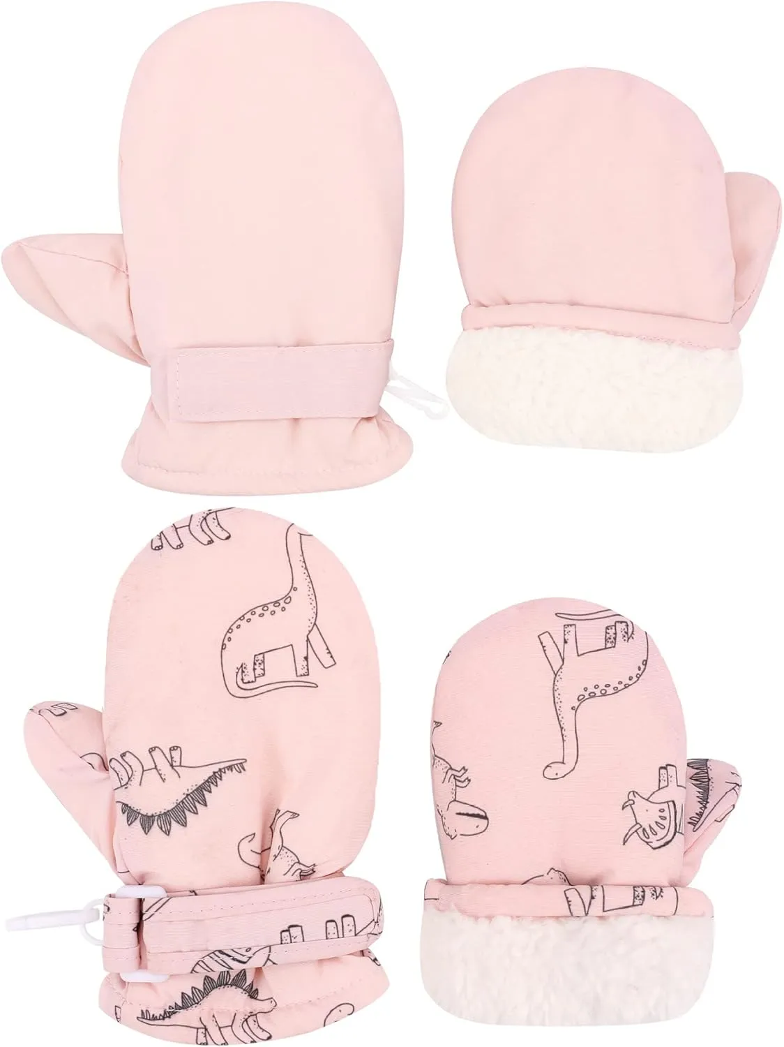 Urban Virgin Infant Baby Toddler Kids Winter Mittnes Lined Fleece Warm Waterproof Ski Snow Gloves For Boys Girls