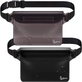 Waterproof Fanny Pack, Waterproof Pouch for Phone Passport Wallet Purse with Waist strap, Ideal for Swimming Boating Fishing Diving Beach