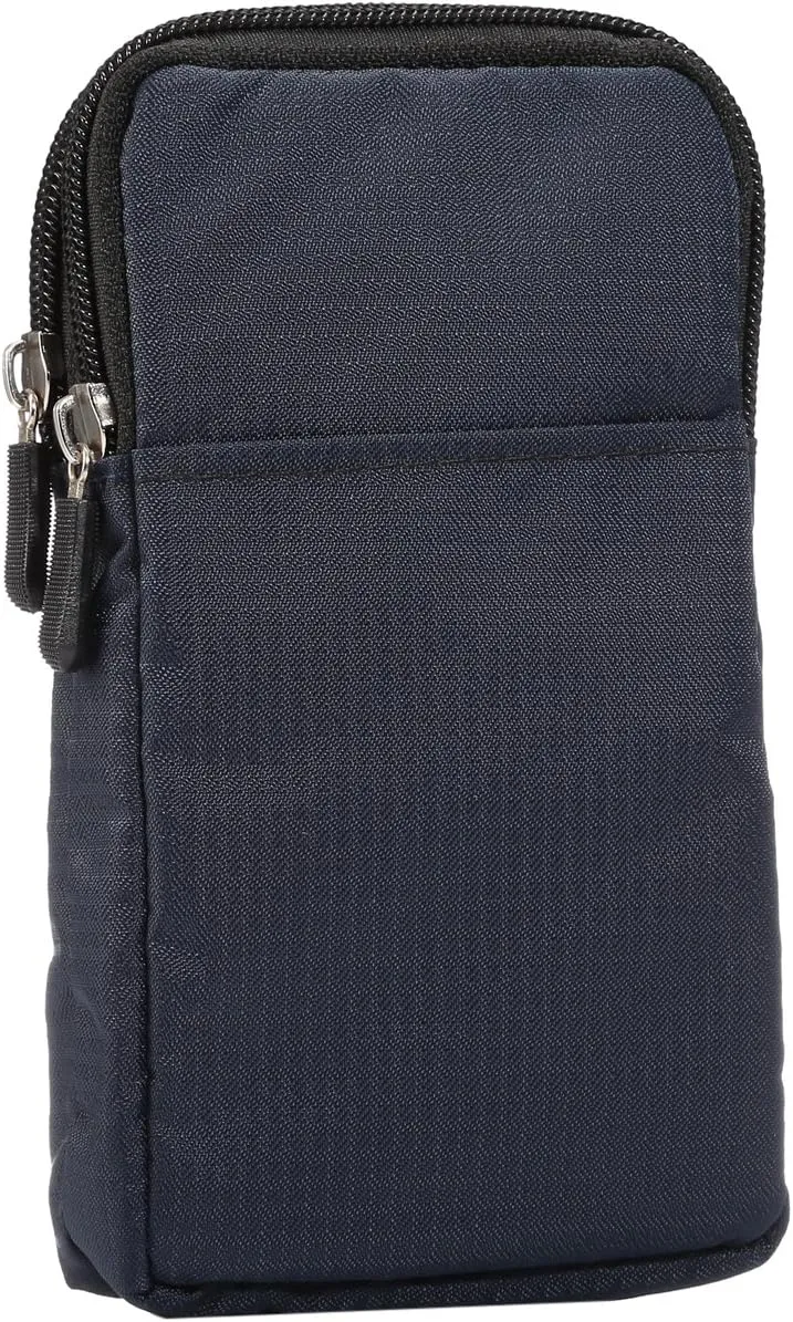 Waterproof Messenger Shoulder Bag with Cell Phone Waist Belt Pouch for Men - Multiple Pockets, Lightweight, Cross Body, Zip Sling, Strap, Business, Travel Work