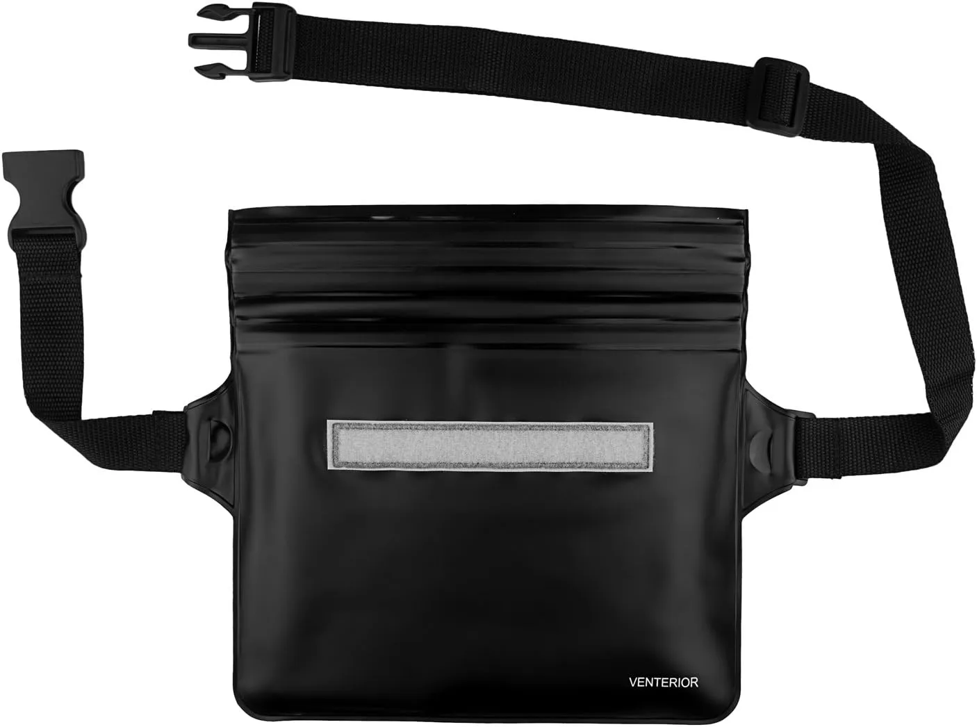 Waterproof Waist Pouch 2-Pack | Beach Accessories Fanny Pack for Swimming Snorkeling Sailing Kayaking Beach Pool Water Parks | Keep Your Phone Wallet Safe and Dry (White & Black)
