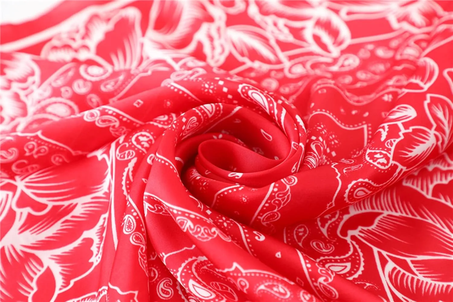 WENLOOY Square Satin Silk Feeling Hair Scarf Headscarf for Women/Men's Necktie Silk Bandanas Pocket Square