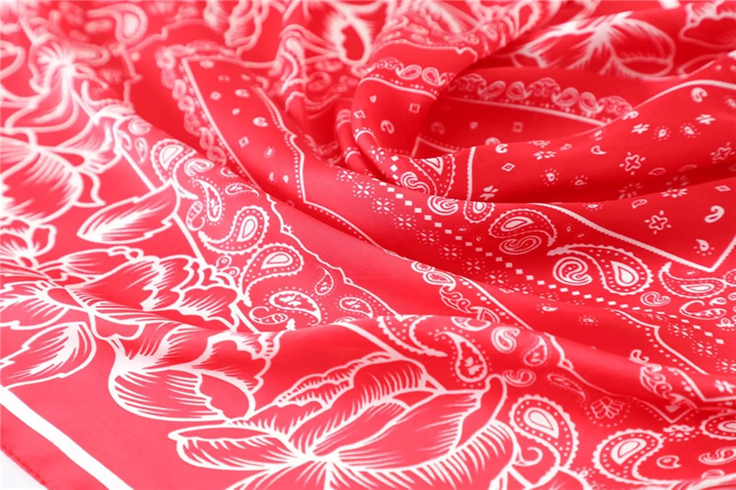 WENLOOY Square Satin Silk Feeling Hair Scarf Headscarf for Women/Men's Necktie Silk Bandanas Pocket Square