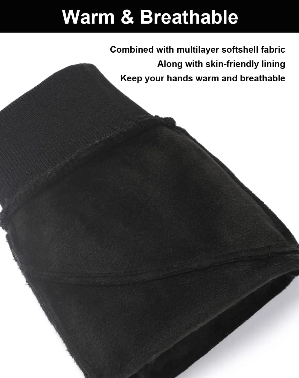 Winter Gloves for Men & Women - Touch Screen, Warm & Waterproof, Running, Cycling & Driving Gloves