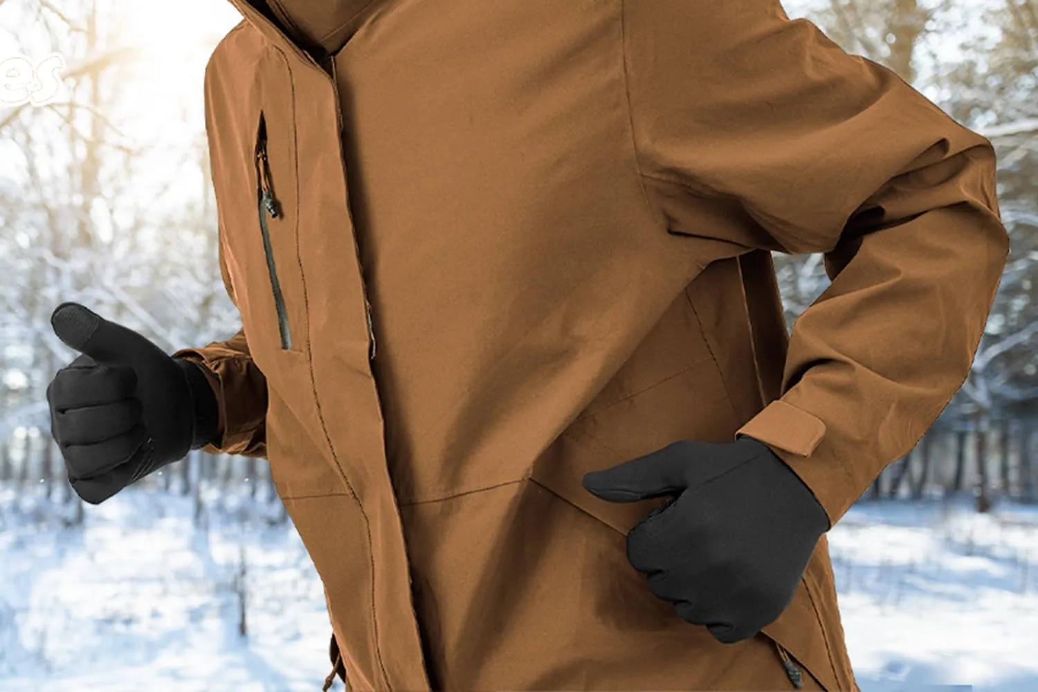 Winter Waterproof Gloves for Women: Water Proof Touch Screen Gloves for Men Running Hiking, Cold Weather Touchscreen Gloves for Phone Texting, Warm Snow Water Resistant Thermal Gloves Black