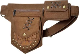 Women Waist Bag Pouch Vintage Waist pack Hip Bag Fanny Bag with Adjustable Belt Strap Renaissance Faire Festival Chest Pack