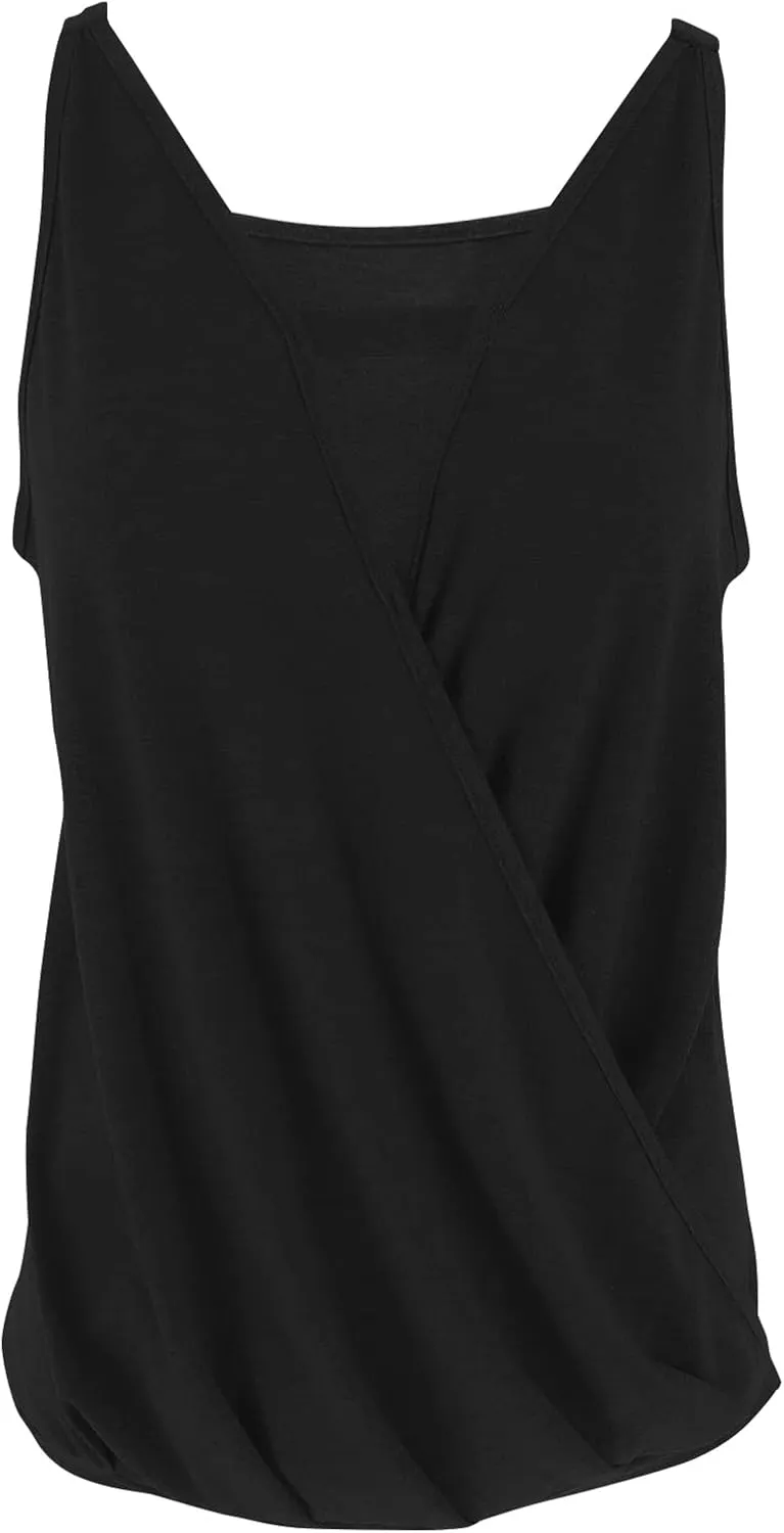 Women's Choker V-Neck Wrap Tank Tops