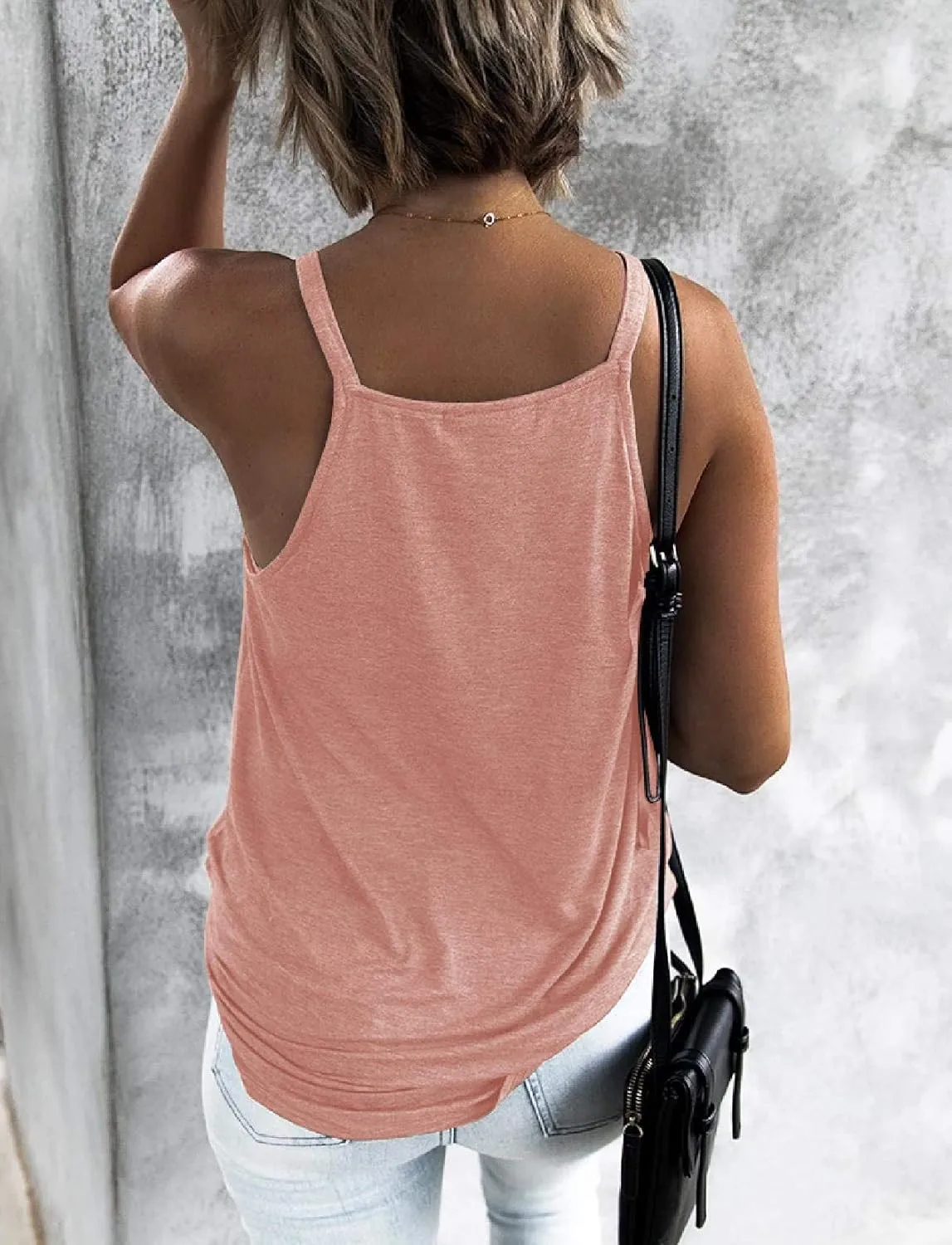 Women's Choker V-Neck Wrap Tank Tops