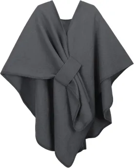Women's Elegant Shawl Wraps Soft Open Front Poncho Cape Oversized Sweater for Spring Fall Winter