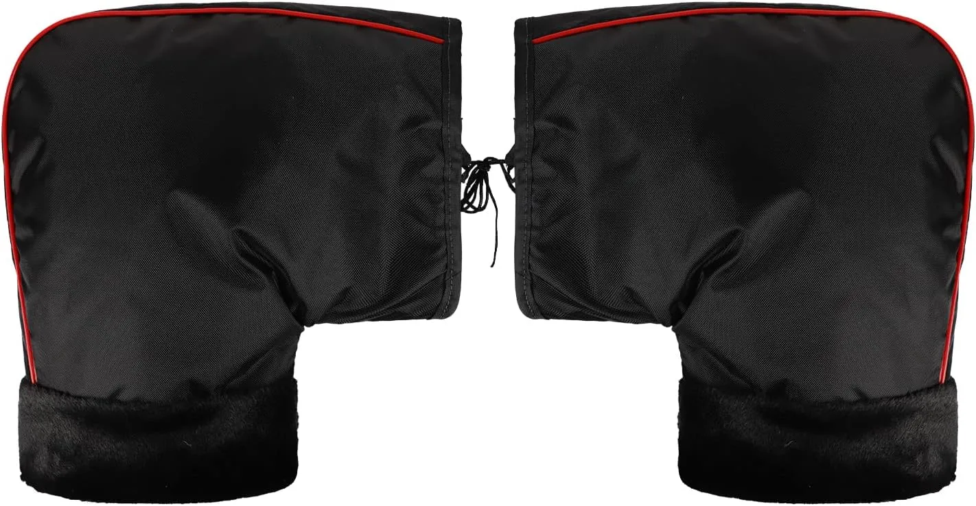 XGOPTS Winter Waterproof ATV Hand Muffs, Windproof Snowmobile Handlebar Gloves, Motorcycle Thicken Thermal Grip Handlebar Gauntlet Mitts Hand Warmer Covers