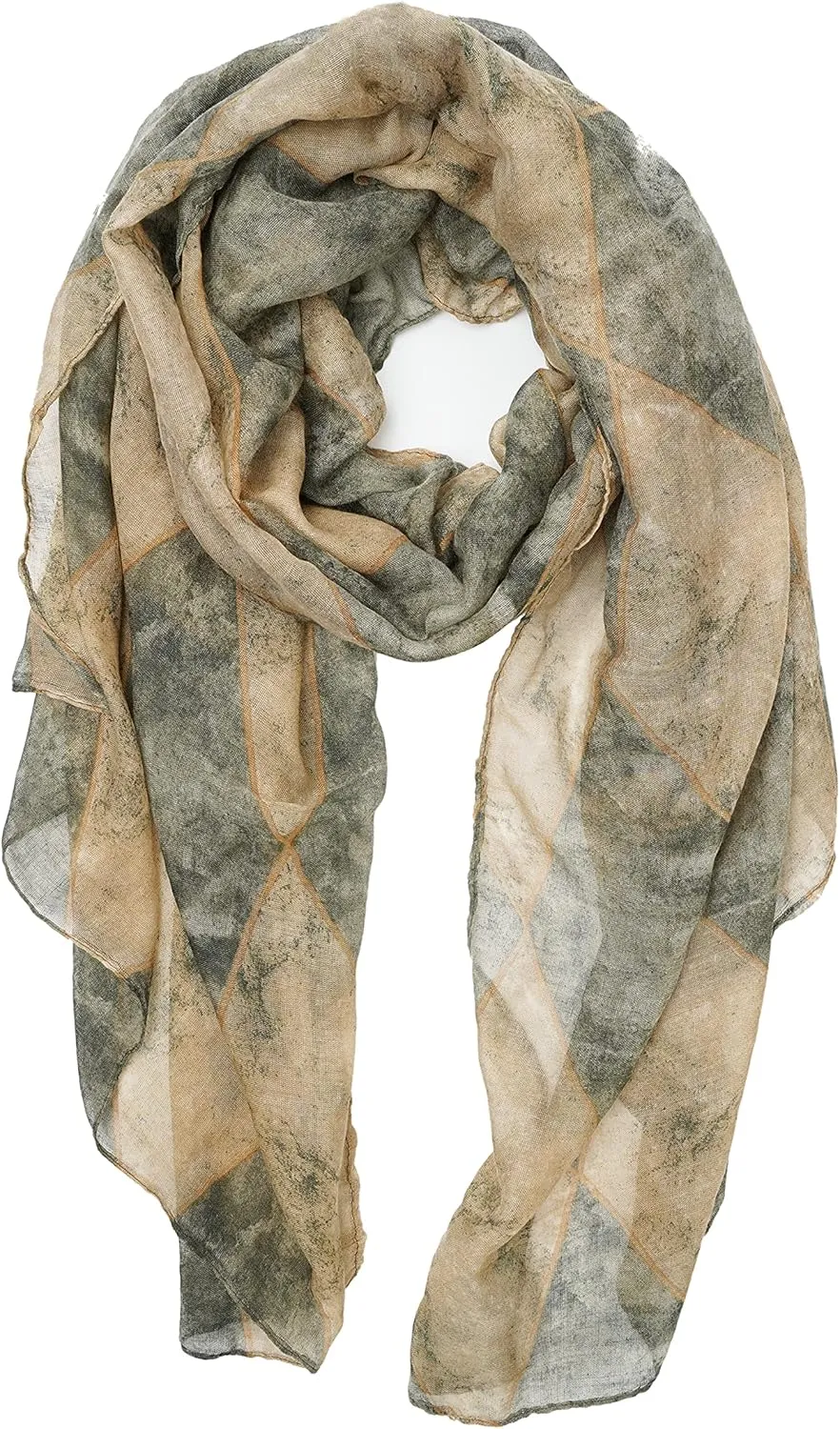 YOUR SMILE Ladies/Women's Lightweight Floral Print/Solid Color mixture Shawl Scarf For Spring Summer season
