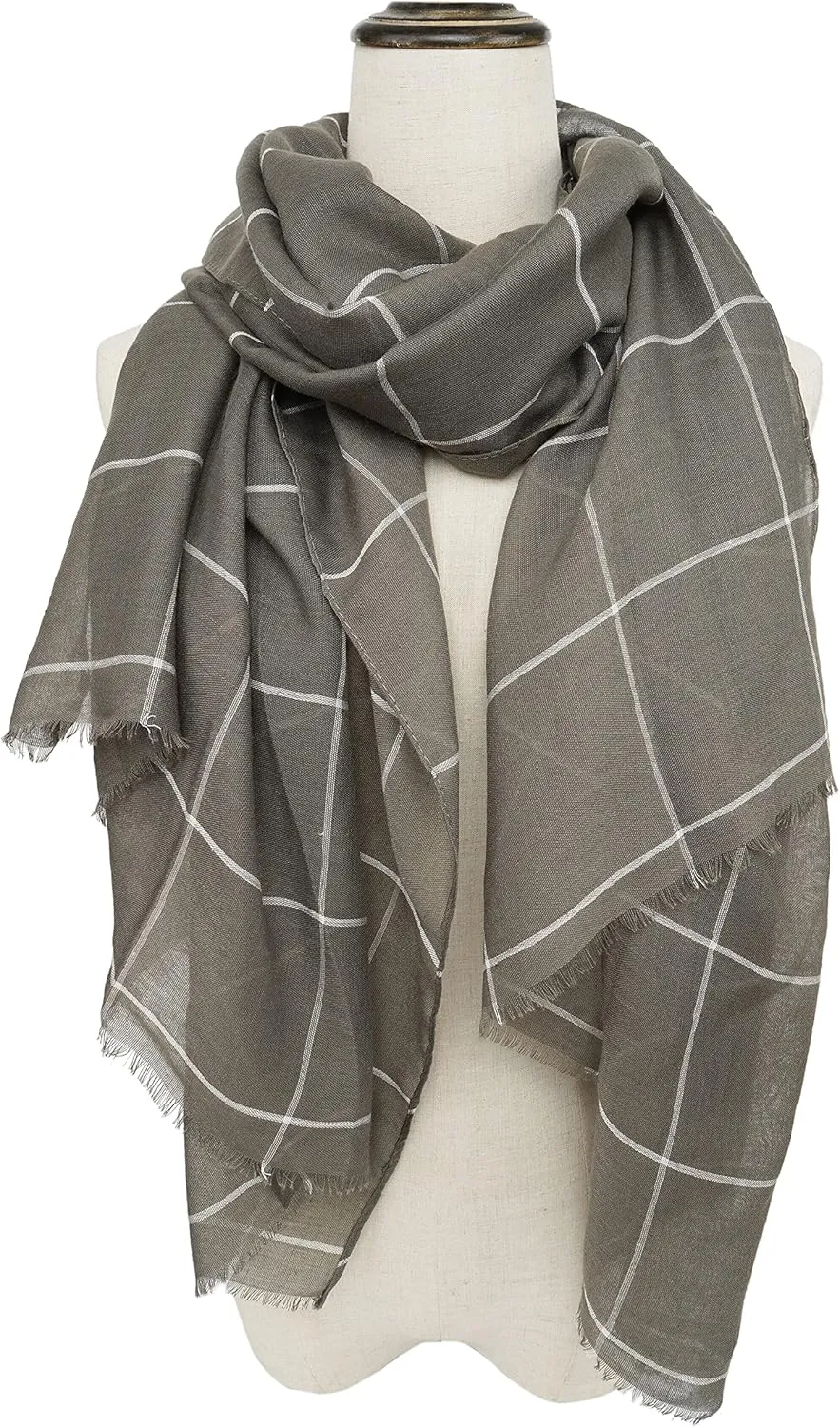 YOUR SMILE Ladies/Women's Lightweight Floral Print/Solid Color mixture Shawl Scarf For Spring Summer season
