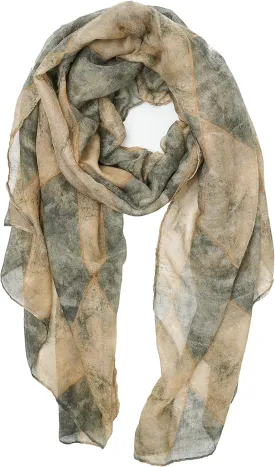 YOUR SMILE Ladies/Women's Lightweight Floral Print/Solid Color mixture Shawl Scarf For Spring Summer season