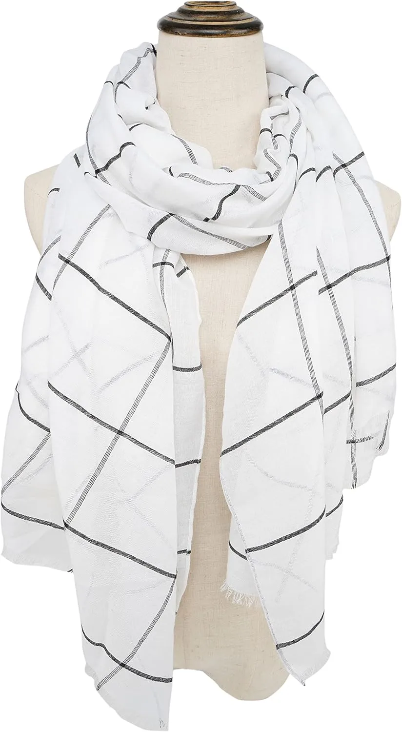 YOUR SMILE Ladies/Women's Lightweight Floral Print/Solid Color mixture Shawl Scarf For Spring Summer season