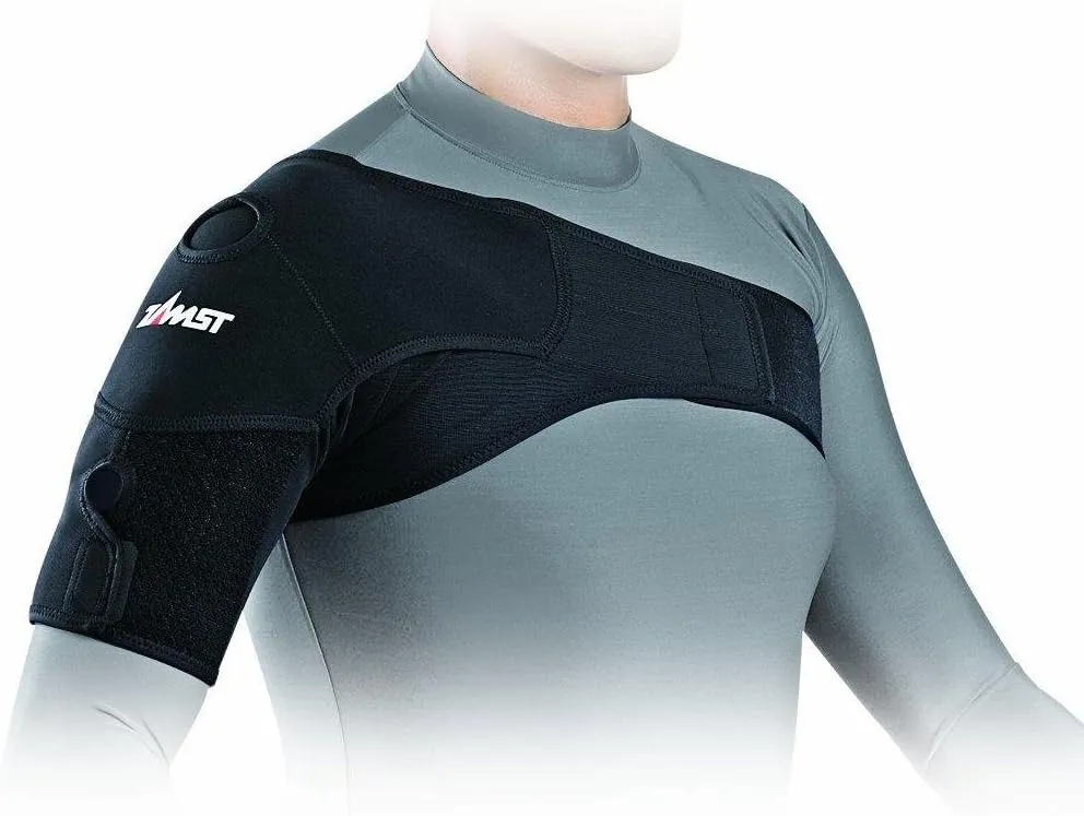 Zamst Shoulder Wrap Sports Shoulder Brace With Dynamic Stabilization For Shoulder Injuries-for Football, Volleyball, Tennis, Pickleball, Golf, Ice Hockey-Black
