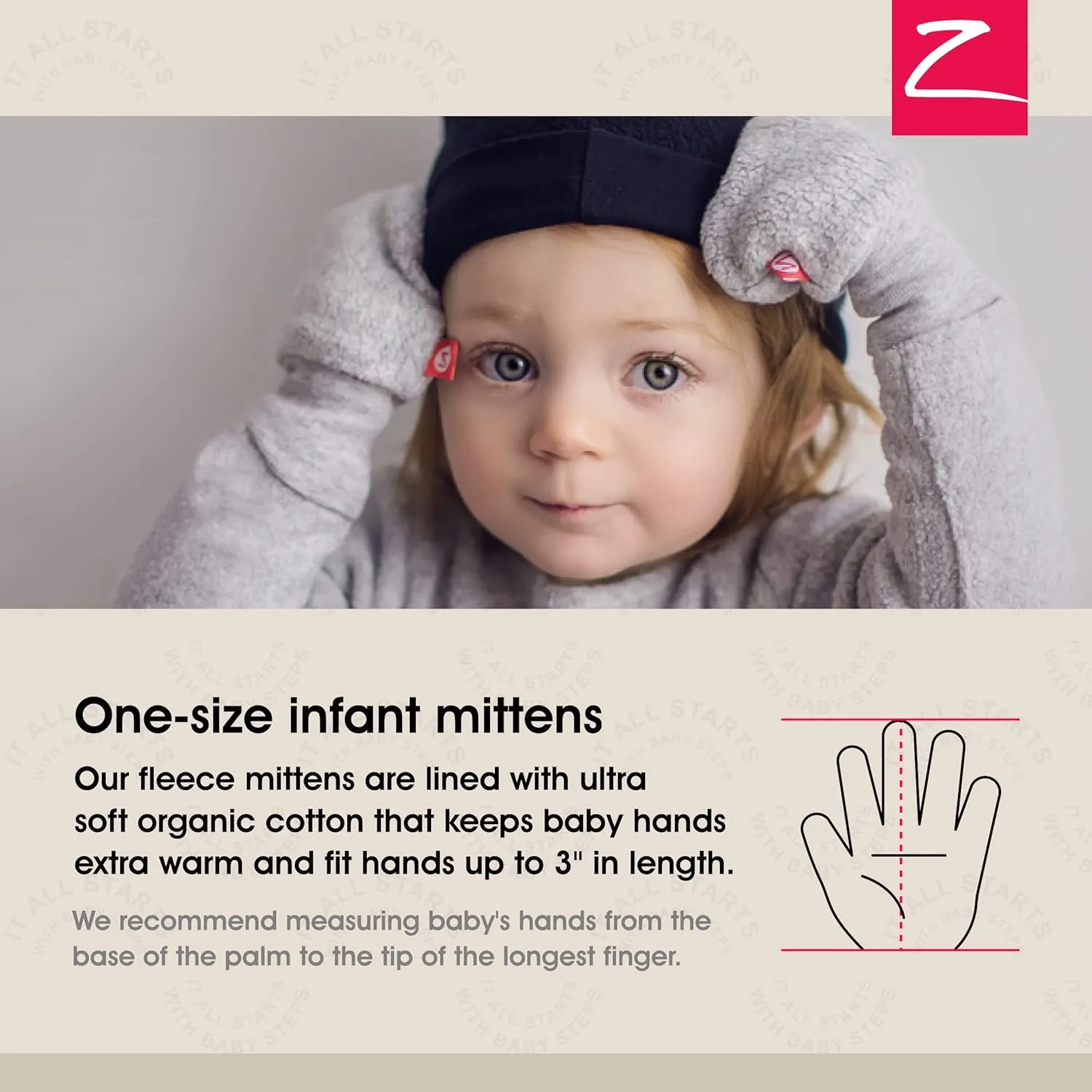 Zutano Baby Boys' Fleece Mittens