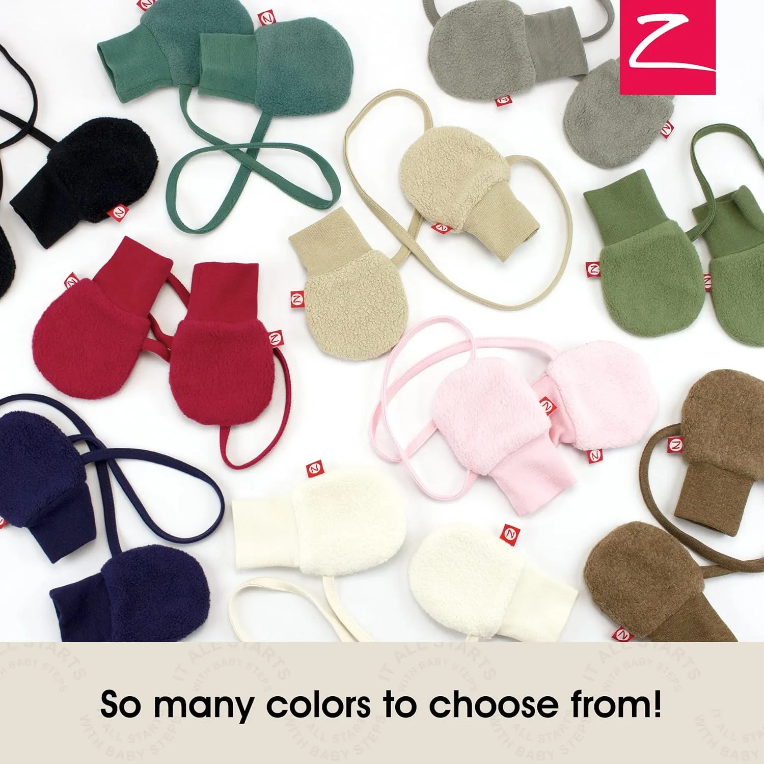 Zutano Baby Boys' Fleece Mittens