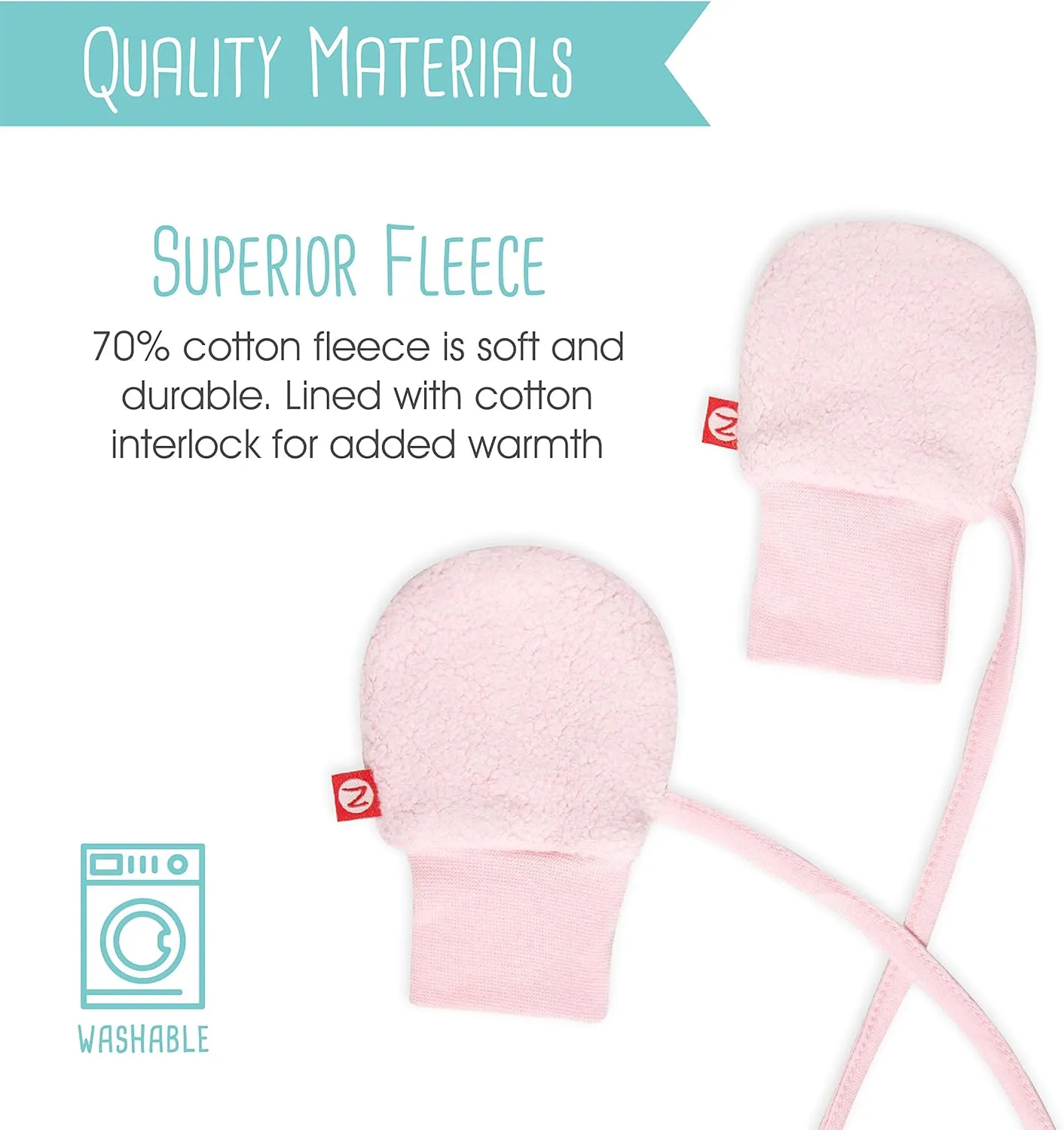Zutano Baby Boys' Fleece Mittens